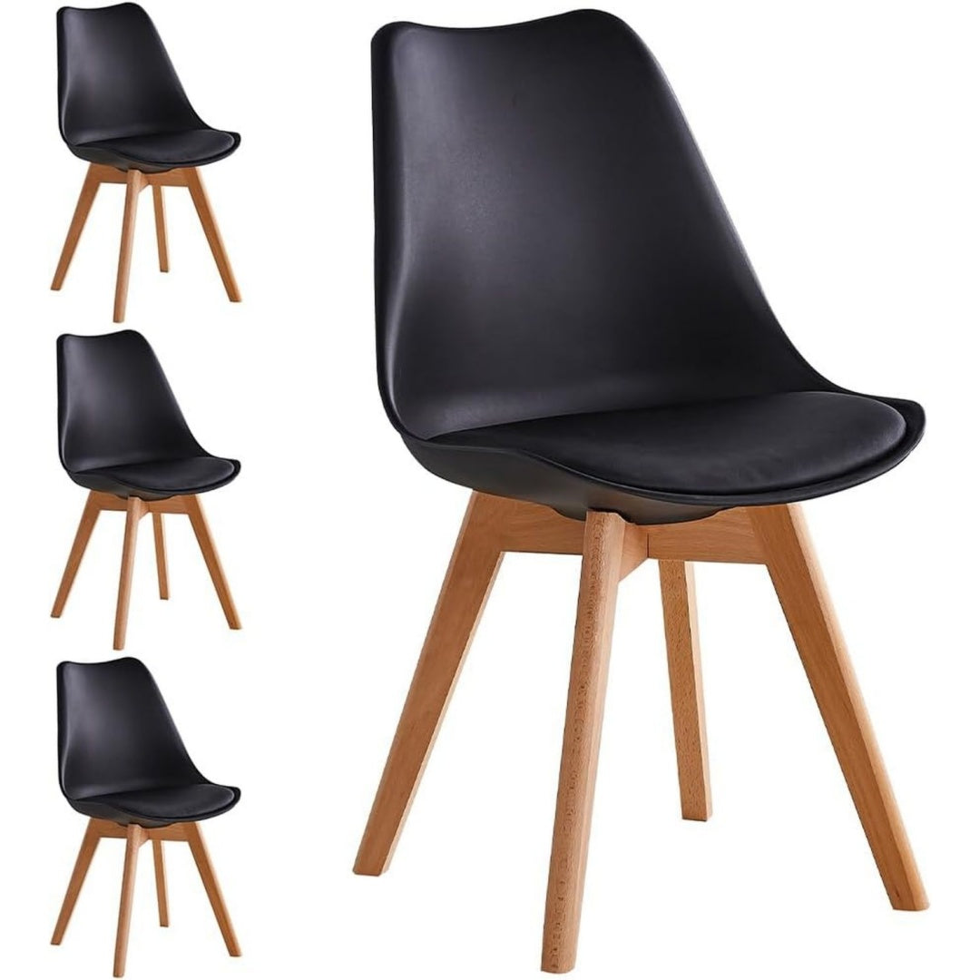 Seduta lounge stile scandinavo nero
