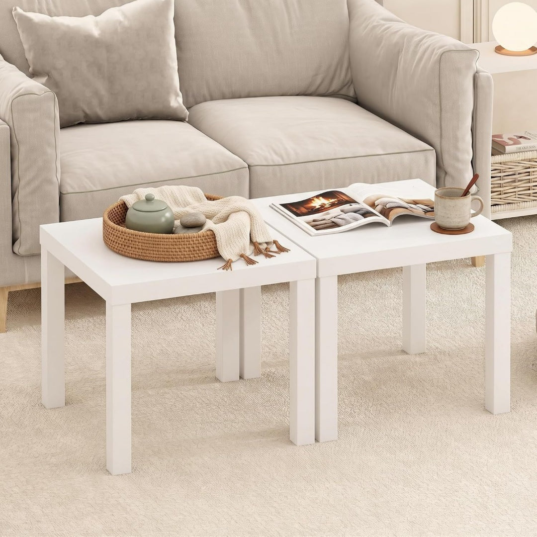Piano d appoggio Furinno CLASSIC Coffee Table Tavolino bianco