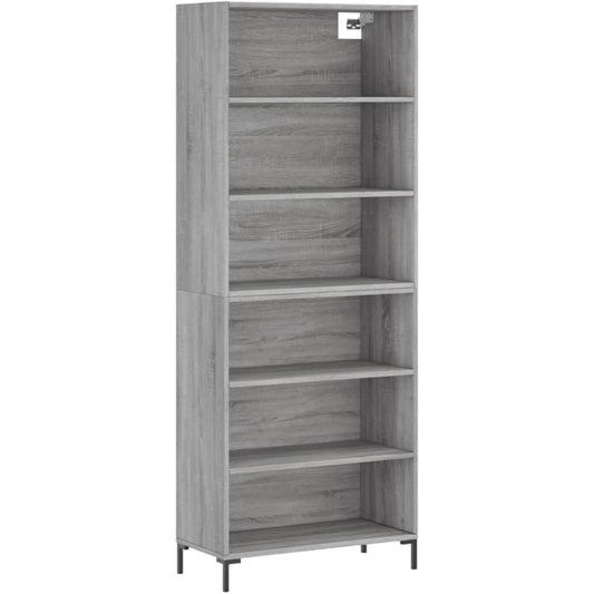 Madia contenitore struttura in metallo grigio
