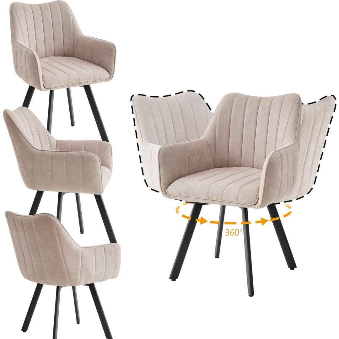 Arredo per soggiorno beige regolabile con braccioli