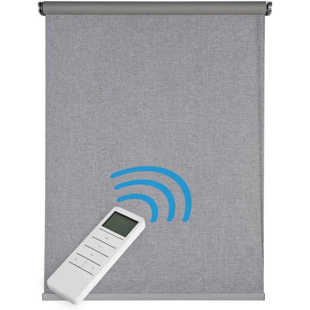 Tende a rullo con porta USB struttura in metallo nero