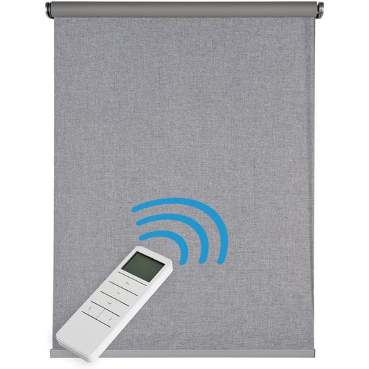 Tende a rullo con porta USB struttura in metallo nero