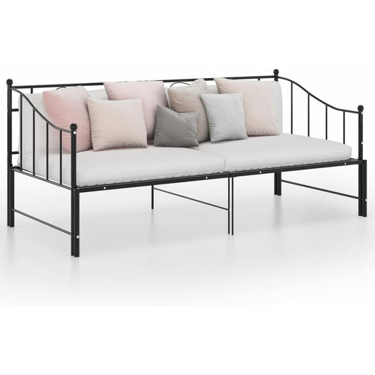 Divano confortevole struttura in metallo nero